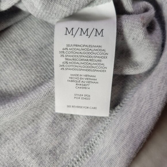 Cabi Women Modal & Cotton Blend Heather Gray Sleeveless Athleisure Muscle Top M - Picture 3 of 6